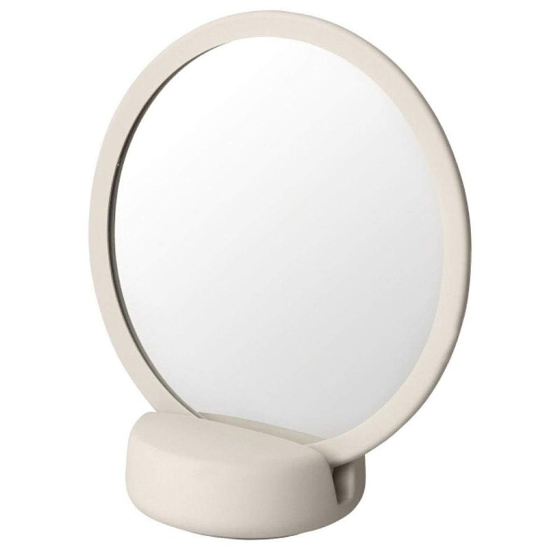 blomus SONO Magnifying Vanity Mirror 18.5cmx17cmx9cm / 7.3"x6.7"x 3.5" Moonbeam (Beige) - Image 1